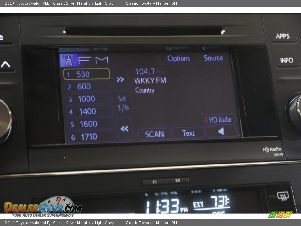 2014 Toyota Avalon XLE Classic Silver Metallic / Light Gray Photo #10