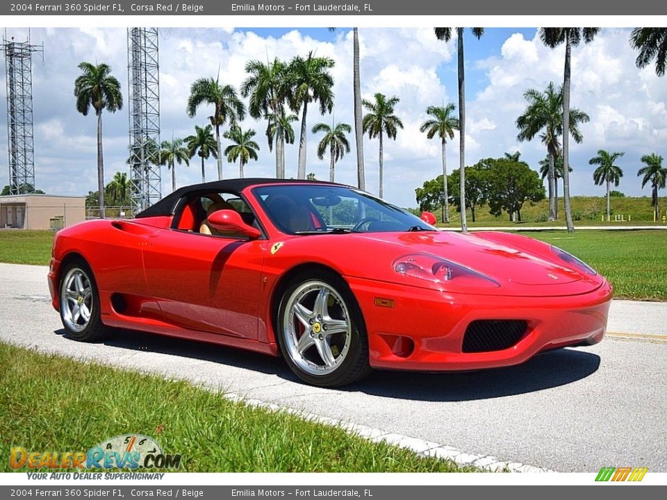 Front 3/4 View of 2004 Ferrari 360 Spider F1 Photo #2