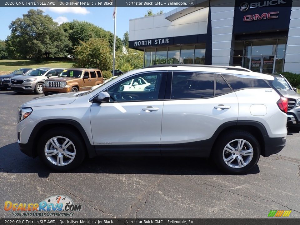 2020 GMC Terrain SLE AWD Quicksilver Metallic / Jet Black Photo #2