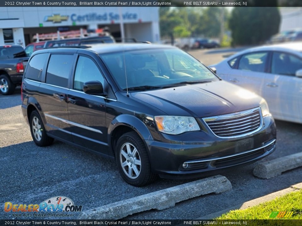 2012 Chrysler Town & Country Touring Brilliant Black Crystal Pearl / Black/Light Graystone Photo #3