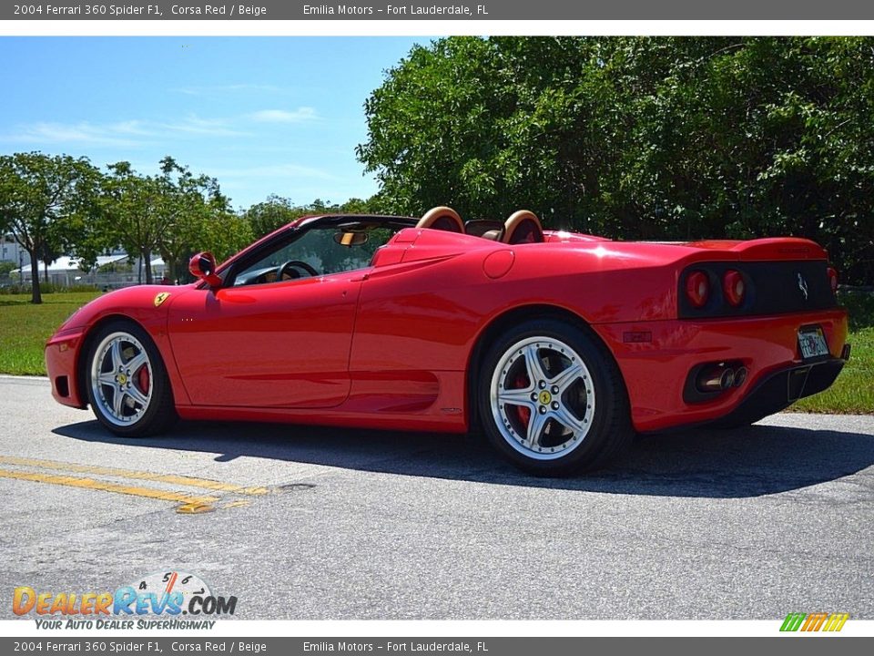 2004 Ferrari 360 Spider F1 Corsa Red / Beige Photo #6