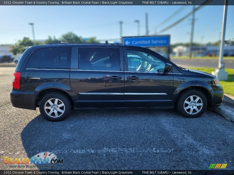 2012 Chrysler Town & Country Touring Brilliant Black Crystal Pearl / Black/Light Graystone Photo #5