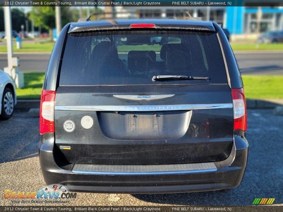 2012 Chrysler Town & Country Touring Brilliant Black Crystal Pearl / Black/Light Graystone Photo #7