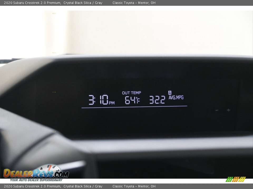 2020 Subaru Crosstrek 2.0 Premium Crystal Black Silica / Gray Photo #10