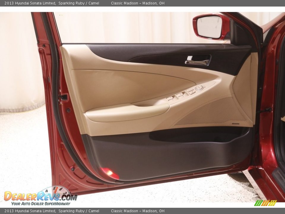 2013 Hyundai Sonata Limited Sparkling Ruby / Camel Photo #4