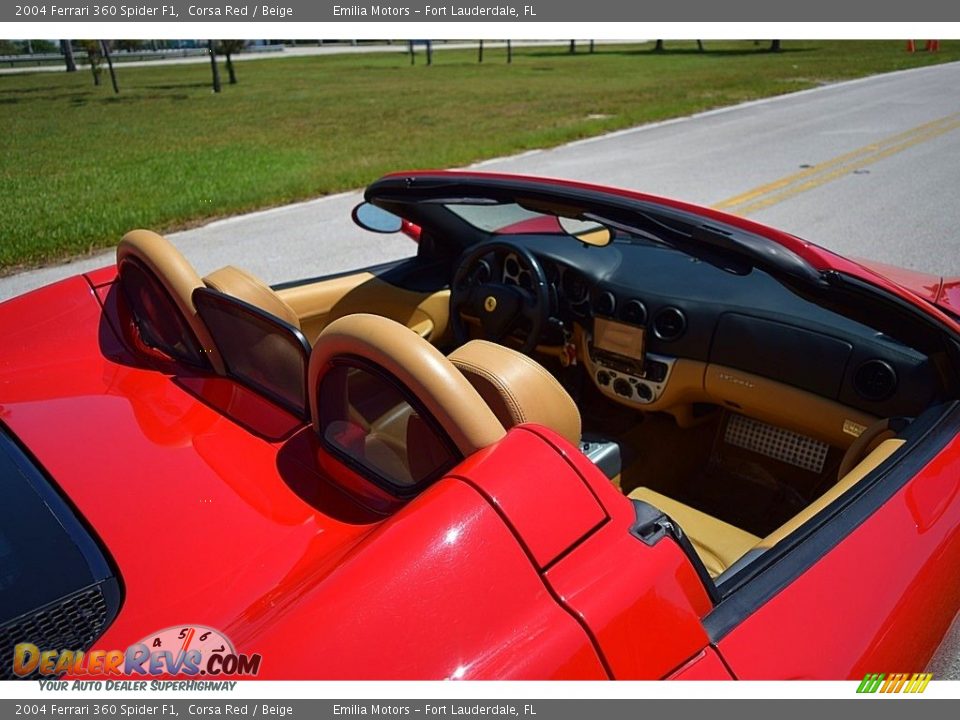 2004 Ferrari 360 Spider F1 Corsa Red / Beige Photo #27