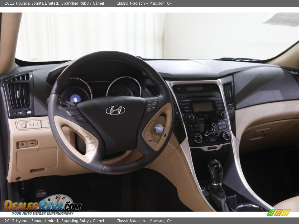 2013 Hyundai Sonata Limited Sparkling Ruby / Camel Photo #6