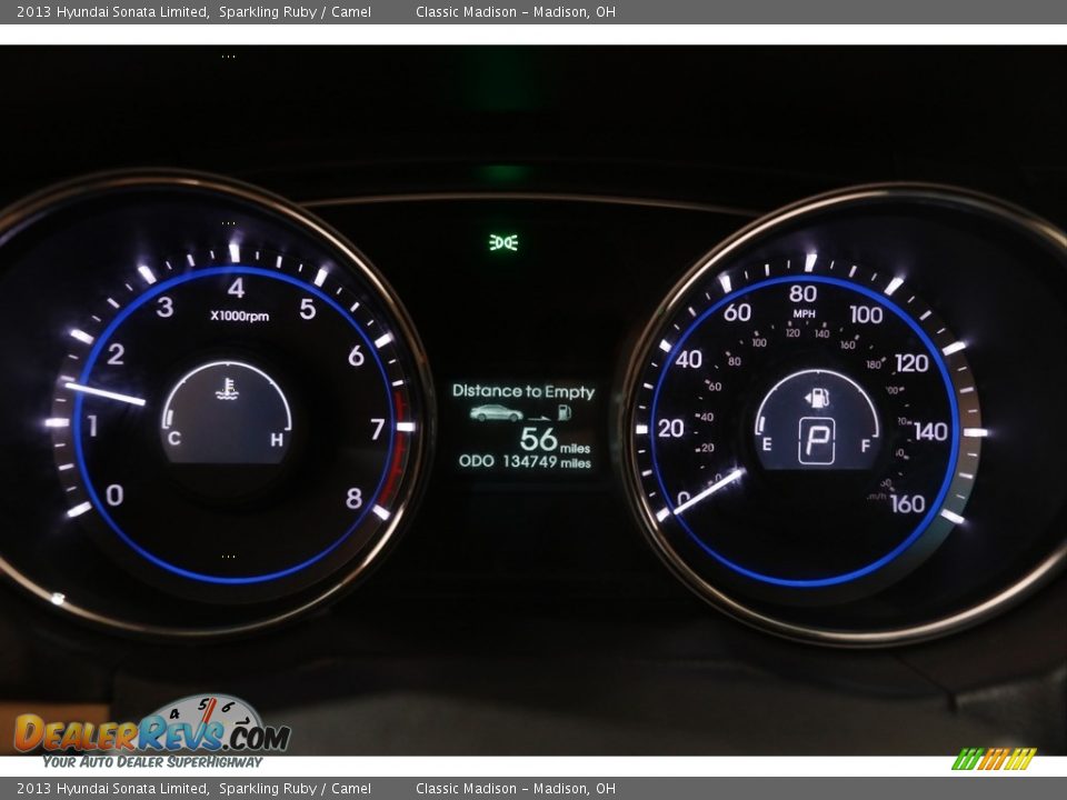 2013 Hyundai Sonata Limited Sparkling Ruby / Camel Photo #8