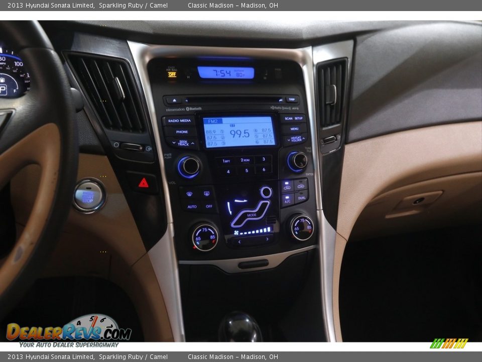 2013 Hyundai Sonata Limited Sparkling Ruby / Camel Photo #9