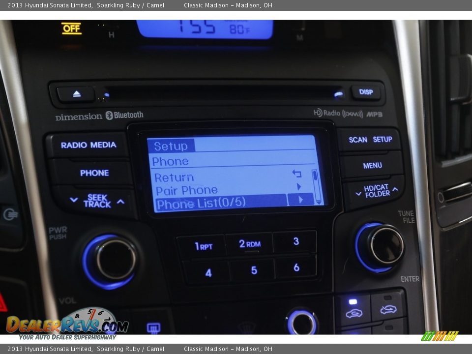 2013 Hyundai Sonata Limited Sparkling Ruby / Camel Photo #11