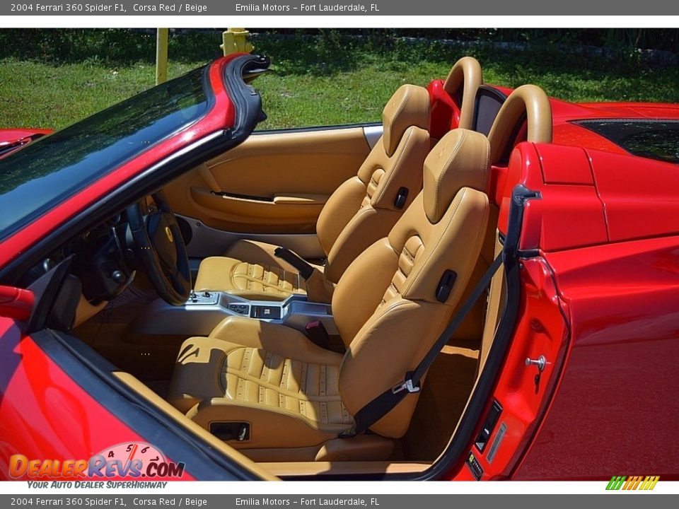 Beige Interior - 2004 Ferrari 360 Spider F1 Photo #33