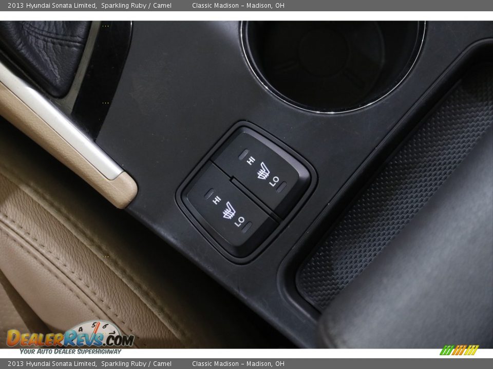 2013 Hyundai Sonata Limited Sparkling Ruby / Camel Photo #14