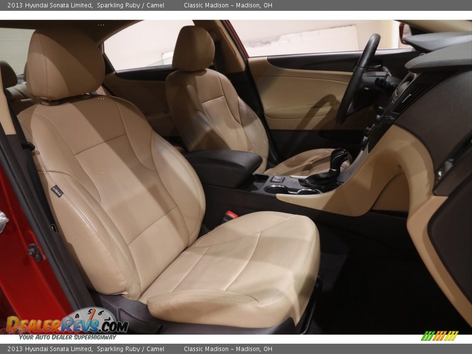 2013 Hyundai Sonata Limited Sparkling Ruby / Camel Photo #15