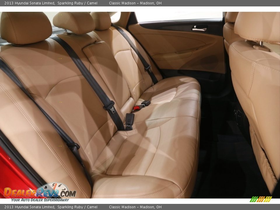2013 Hyundai Sonata Limited Sparkling Ruby / Camel Photo #16