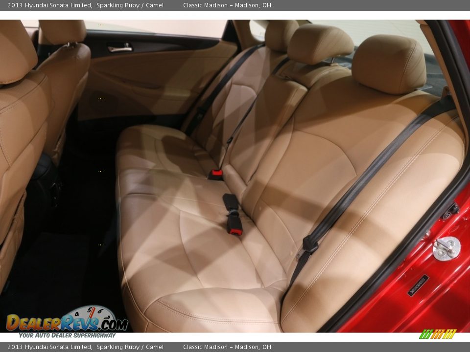2013 Hyundai Sonata Limited Sparkling Ruby / Camel Photo #17