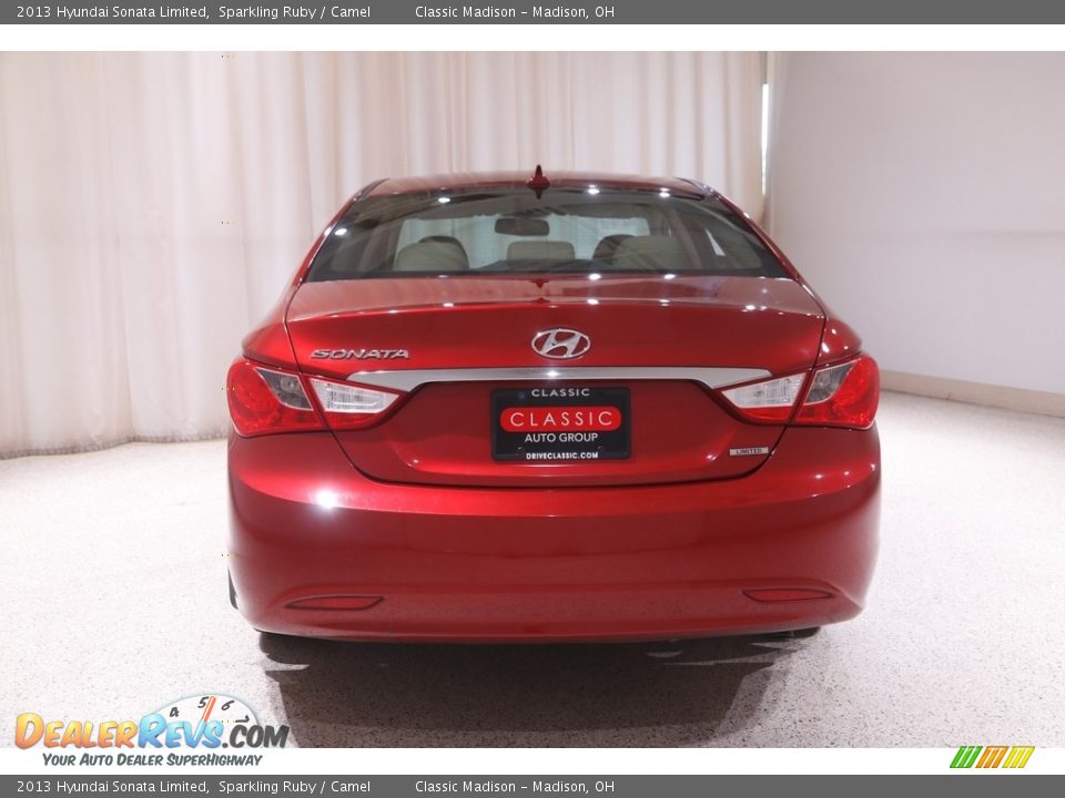 2013 Hyundai Sonata Limited Sparkling Ruby / Camel Photo #18