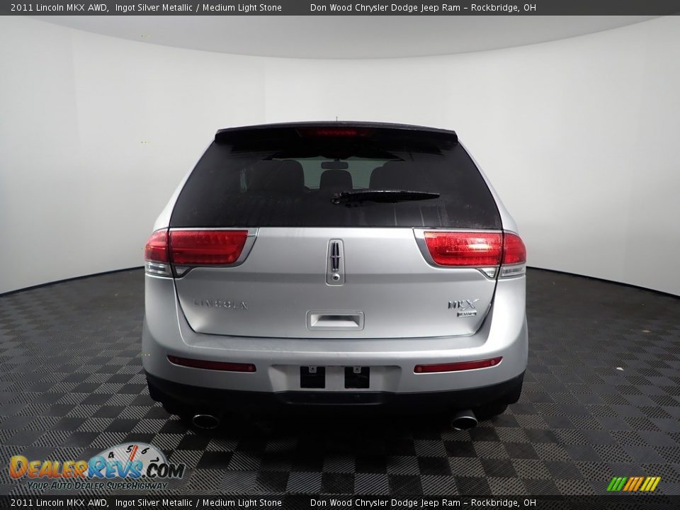 2011 Lincoln MKX AWD Ingot Silver Metallic / Medium Light Stone Photo #6