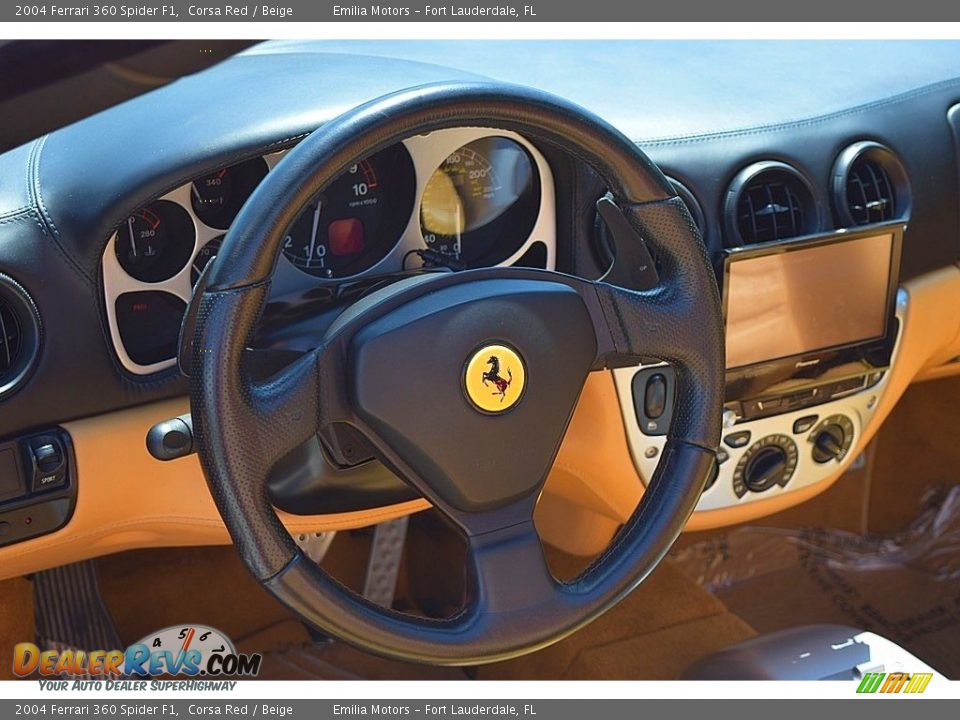 2004 Ferrari 360 Spider F1 Steering Wheel Photo #42