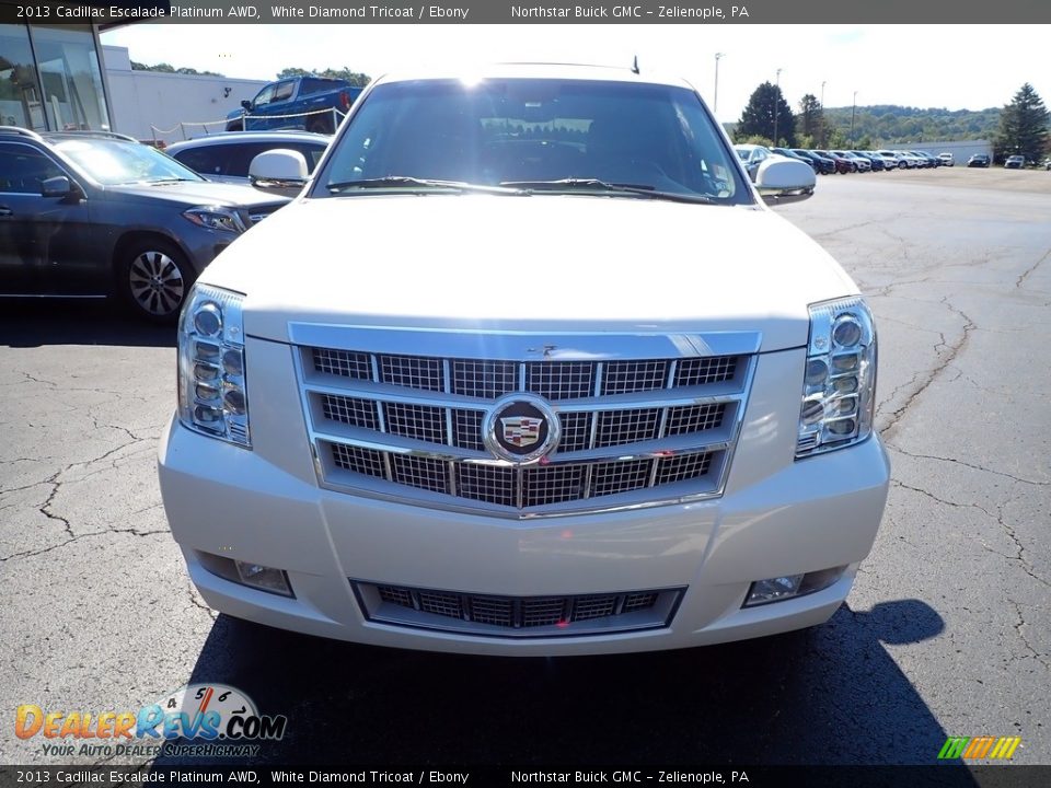 2013 Cadillac Escalade Platinum AWD White Diamond Tricoat / Ebony Photo #11