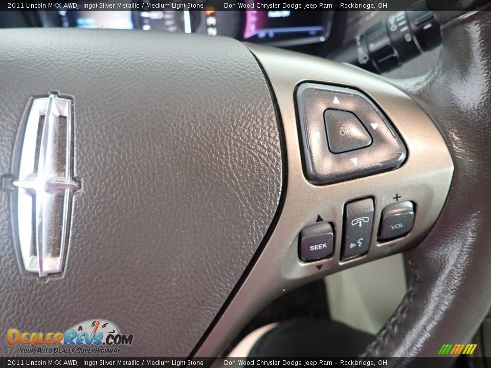 2011 Lincoln MKX AWD Ingot Silver Metallic / Medium Light Stone Photo #16