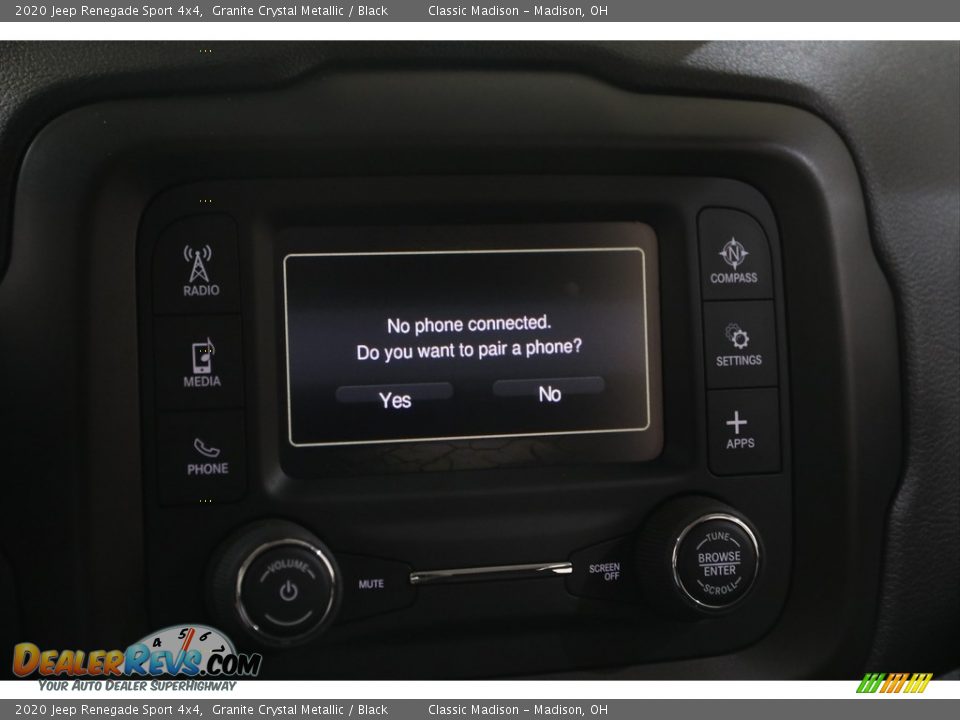 2020 Jeep Renegade Sport 4x4 Granite Crystal Metallic / Black Photo #11