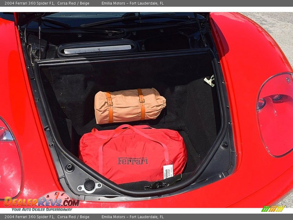 2004 Ferrari 360 Spider F1 Trunk Photo #59