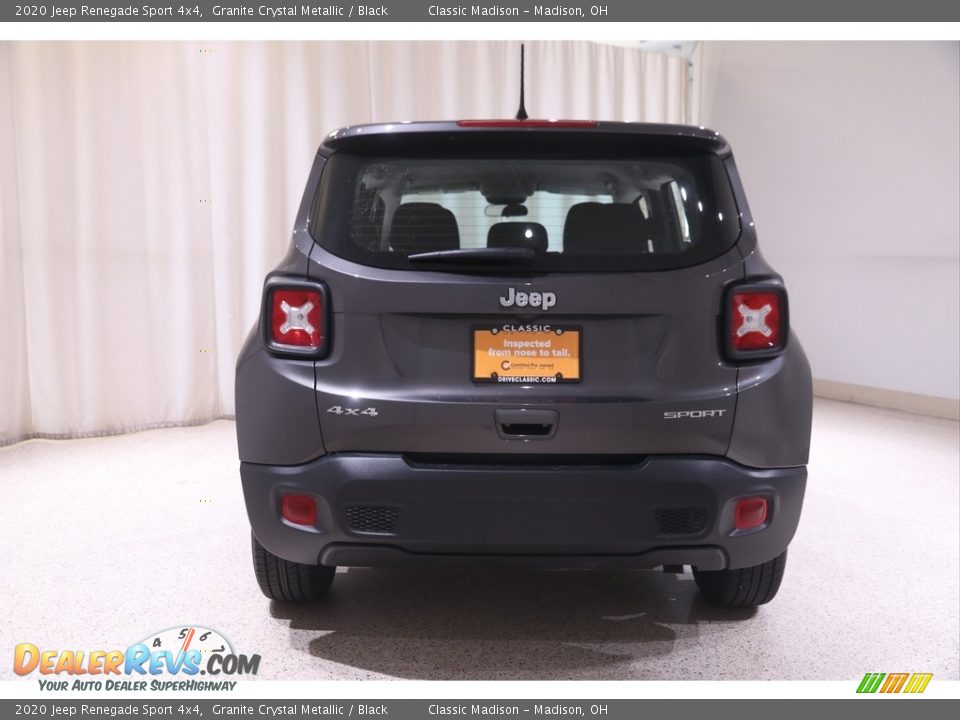 2020 Jeep Renegade Sport 4x4 Granite Crystal Metallic / Black Photo #18