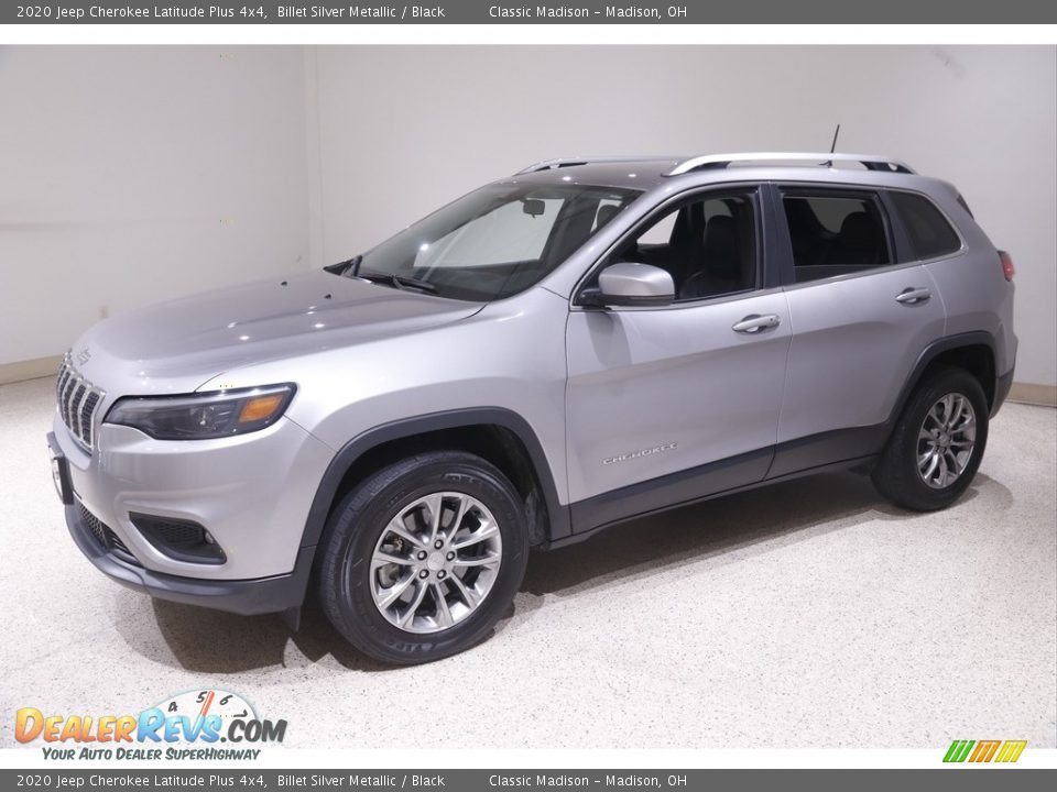 2020 Jeep Cherokee Latitude Plus 4x4 Billet Silver Metallic / Black Photo #3