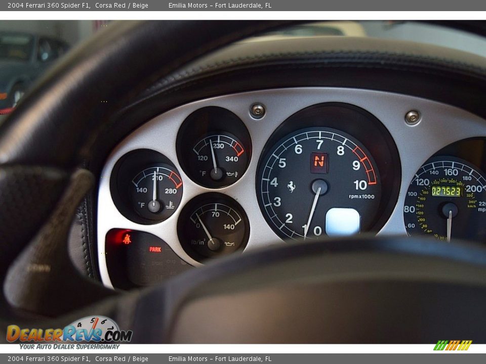 2004 Ferrari 360 Spider F1 Gauges Photo #70