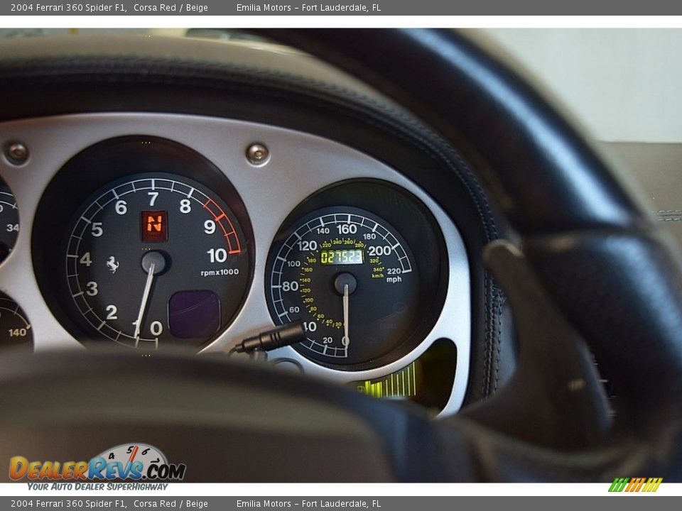 2004 Ferrari 360 Spider F1 Gauges Photo #71