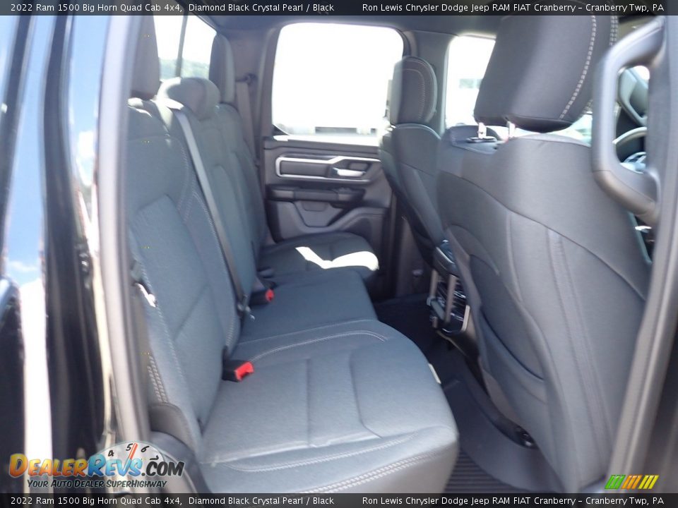 2022 Ram 1500 Big Horn Quad Cab 4x4 Diamond Black Crystal Pearl / Black Photo #11
