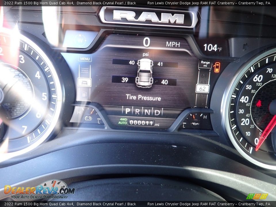2022 Ram 1500 Big Horn Quad Cab 4x4 Diamond Black Crystal Pearl / Black Photo #17