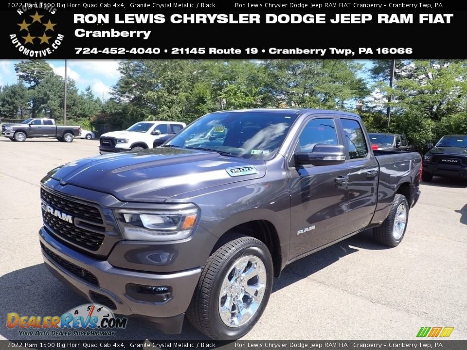 2022 Ram 1500 Big Horn Quad Cab 4x4 Granite Crystal Metallic / Black Photo #1