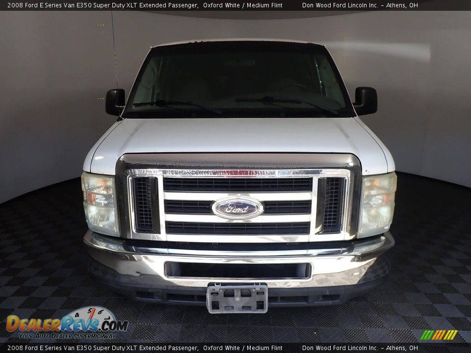 2008 Ford E Series Van E350 Super Duty XLT Extended Passenger Oxford White / Medium Flint Photo #4