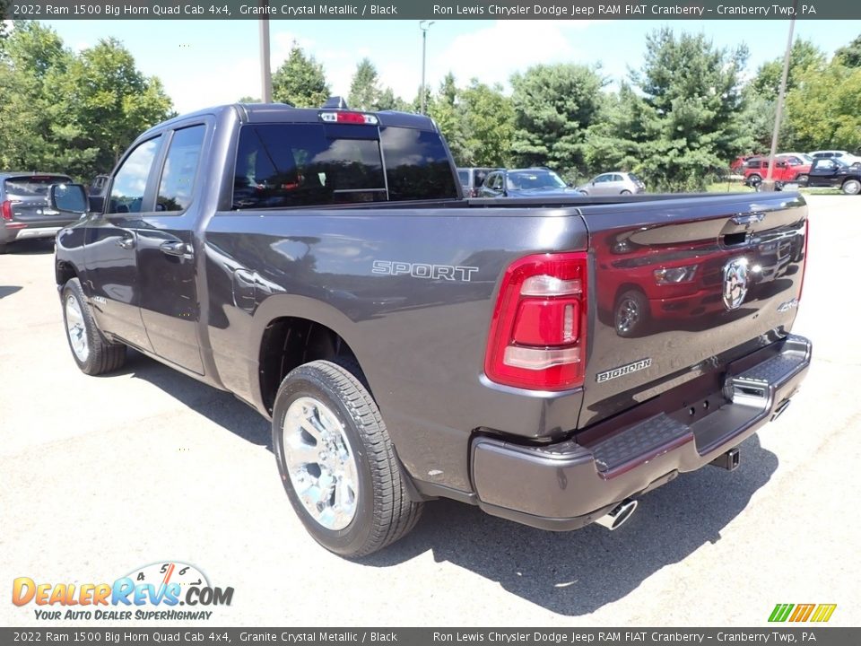 2022 Ram 1500 Big Horn Quad Cab 4x4 Granite Crystal Metallic / Black Photo #3
