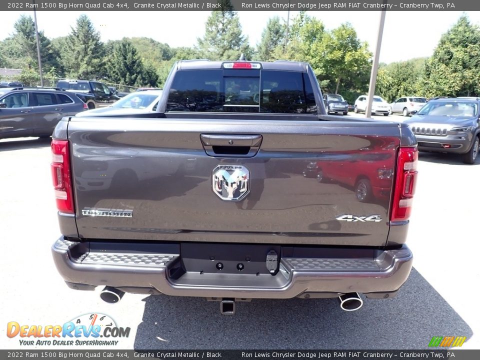 2022 Ram 1500 Big Horn Quad Cab 4x4 Granite Crystal Metallic / Black Photo #4