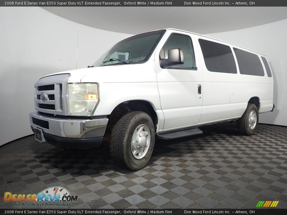 Oxford White 2008 Ford E Series Van E350 Super Duty XLT Extended Passenger Photo #7