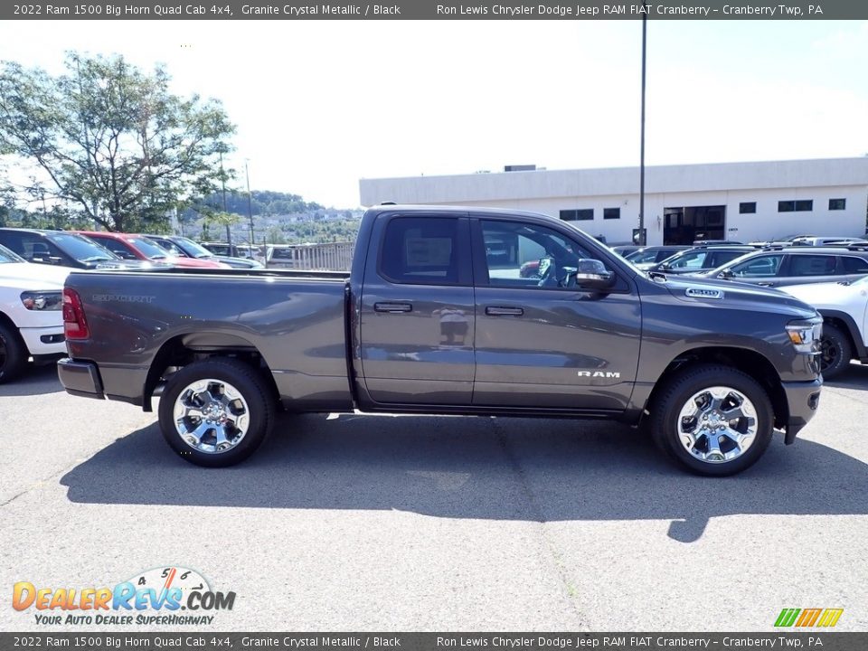 2022 Ram 1500 Big Horn Quad Cab 4x4 Granite Crystal Metallic / Black Photo #6