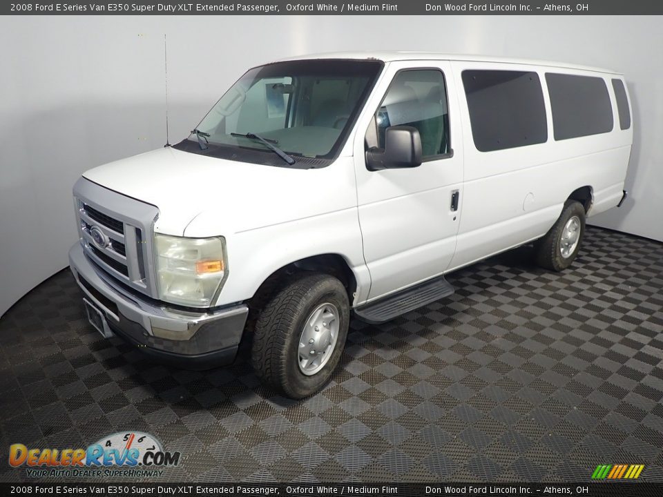 2008 Ford E Series Van E350 Super Duty XLT Extended Passenger Oxford White / Medium Flint Photo #8