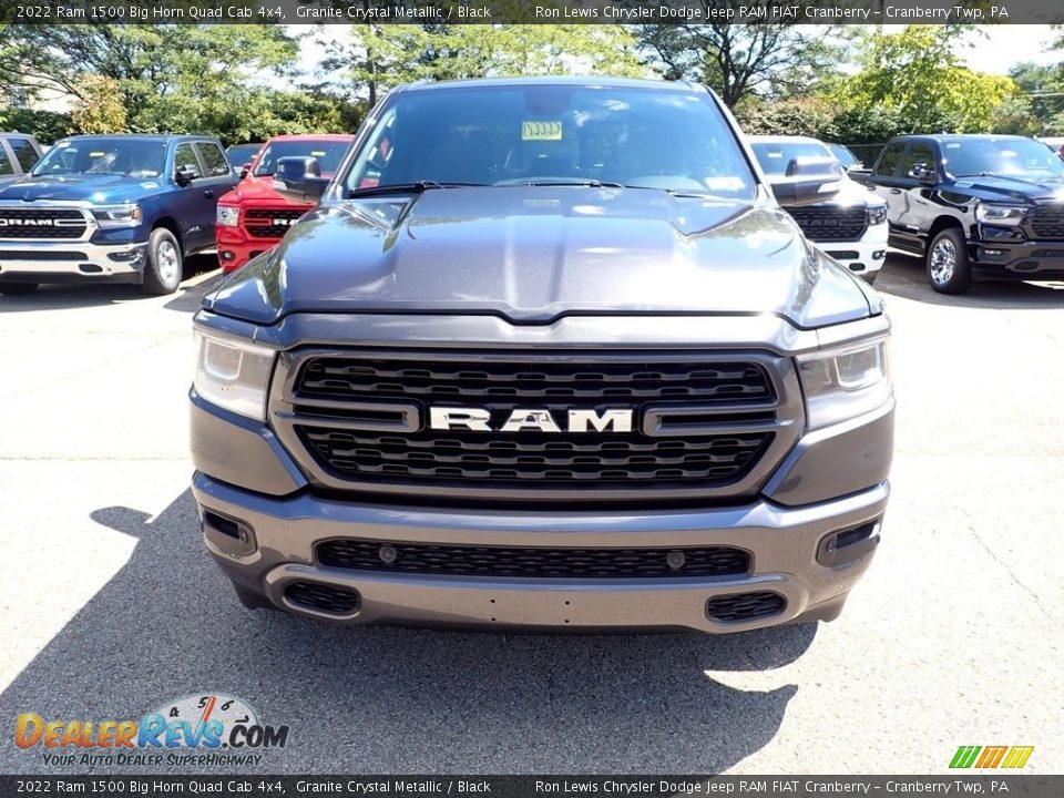 2022 Ram 1500 Big Horn Quad Cab 4x4 Granite Crystal Metallic / Black Photo #8