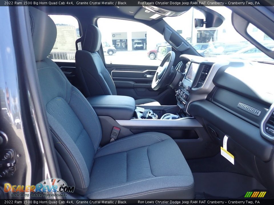 2022 Ram 1500 Big Horn Quad Cab 4x4 Granite Crystal Metallic / Black Photo #10