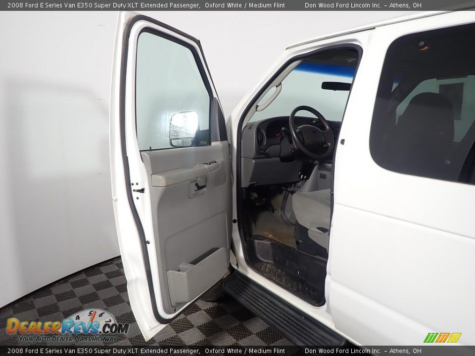 2008 Ford E Series Van E350 Super Duty XLT Extended Passenger Oxford White / Medium Flint Photo #14