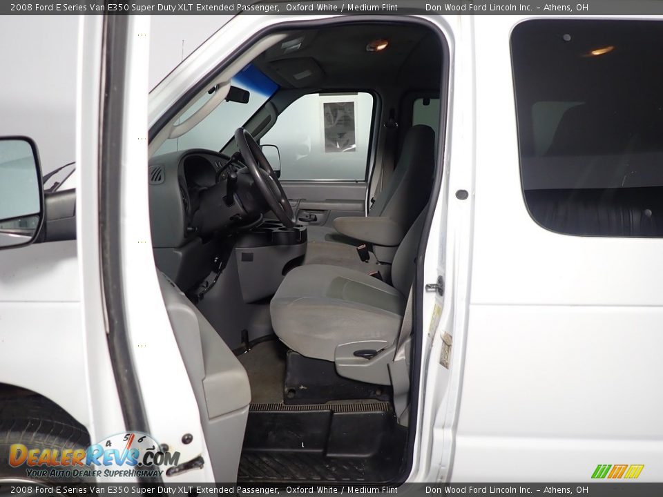 2008 Ford E Series Van E350 Super Duty XLT Extended Passenger Oxford White / Medium Flint Photo #16