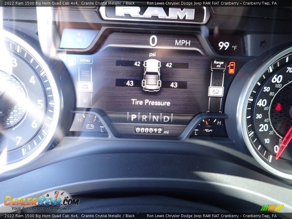 2022 Ram 1500 Big Horn Quad Cab 4x4 Granite Crystal Metallic / Black Photo #15