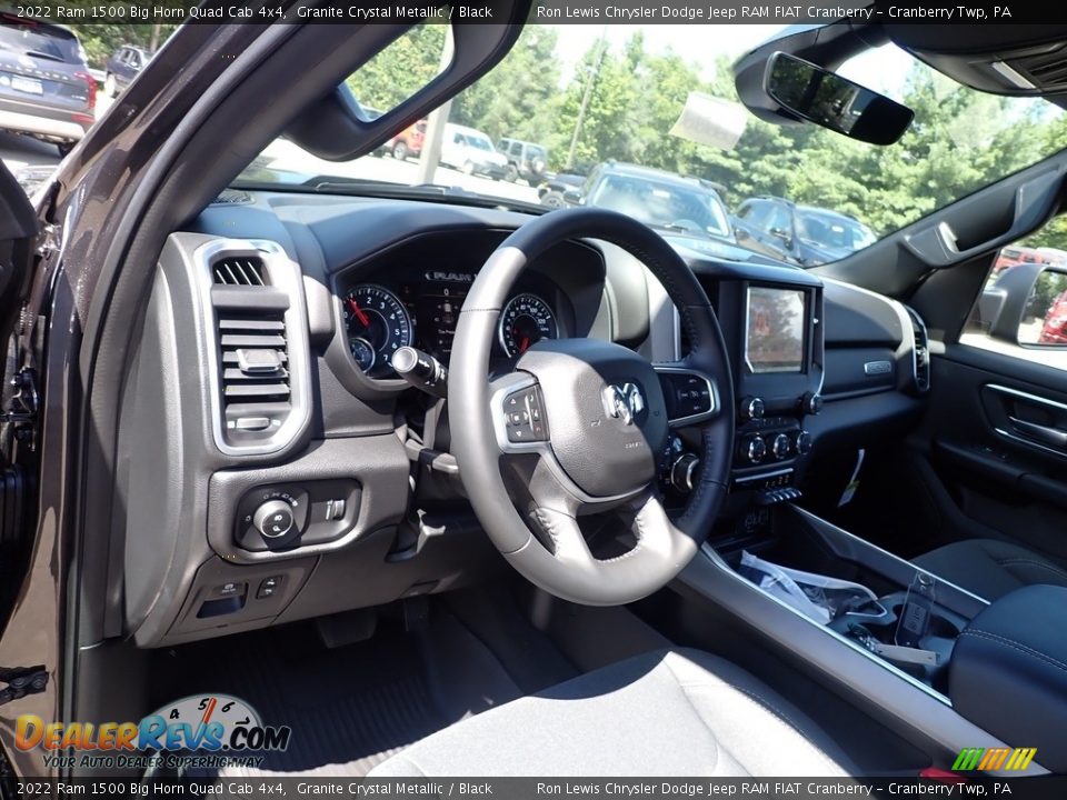 2022 Ram 1500 Big Horn Quad Cab 4x4 Granite Crystal Metallic / Black Photo #18