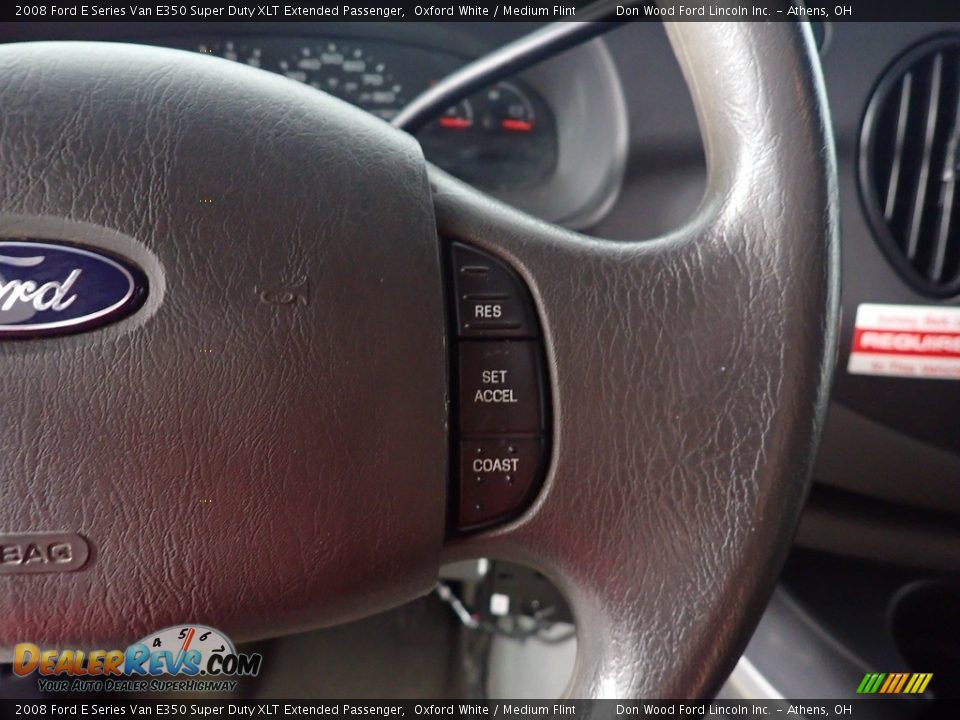 2008 Ford E Series Van E350 Super Duty XLT Extended Passenger Steering Wheel Photo #24