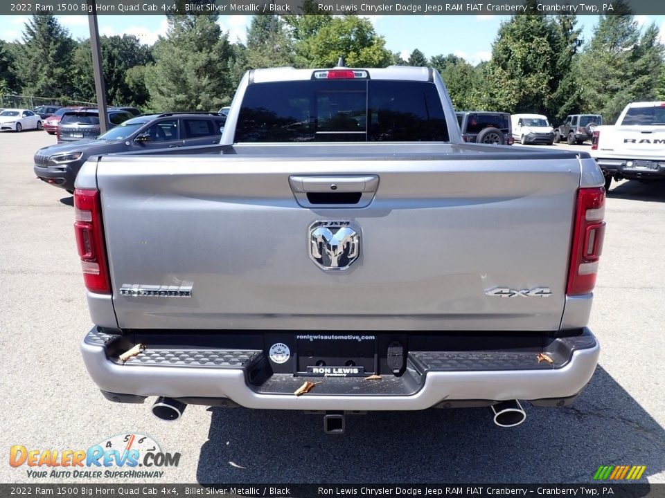 2022 Ram 1500 Big Horn Quad Cab 4x4 Billet Silver Metallic / Black Photo #4