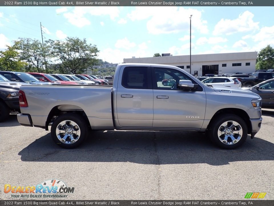 2022 Ram 1500 Big Horn Quad Cab 4x4 Billet Silver Metallic / Black Photo #6