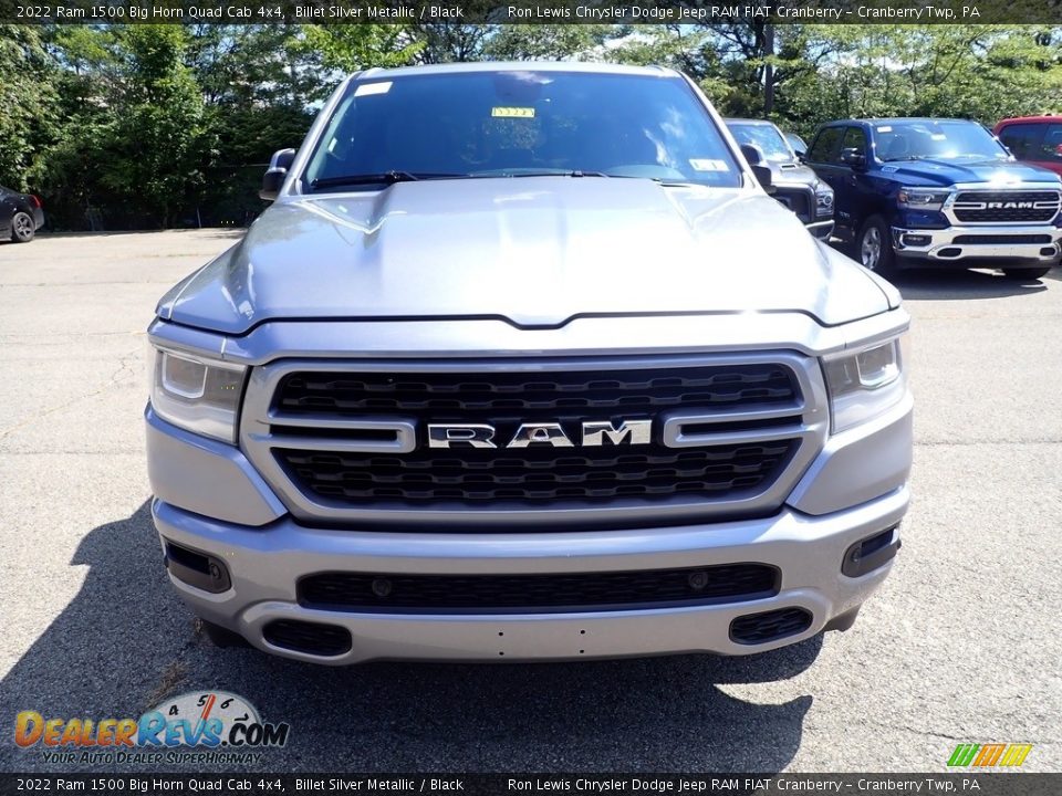 2022 Ram 1500 Big Horn Quad Cab 4x4 Billet Silver Metallic / Black Photo #8