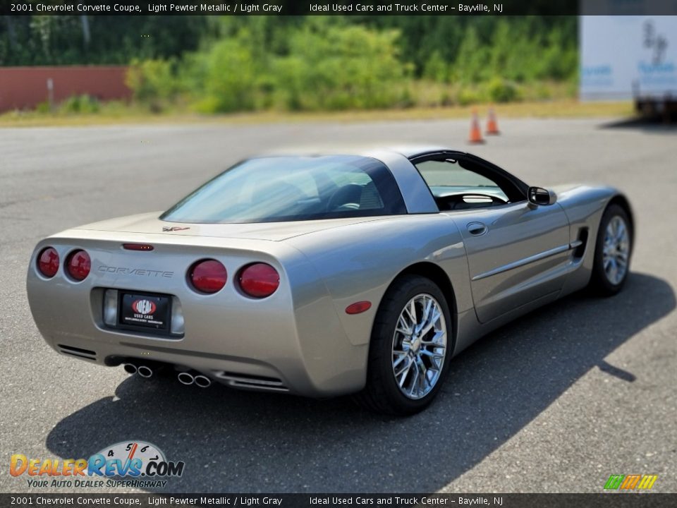 2001 Chevrolet Corvette Coupe Light Pewter Metallic / Light Gray Photo #7